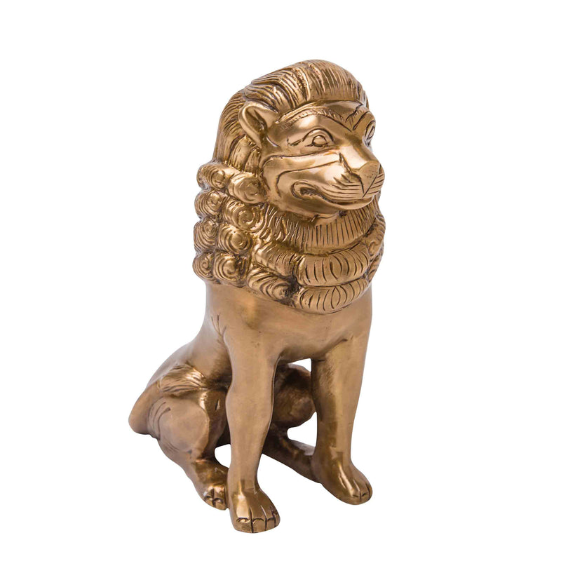 Zoologique vintage brass lion